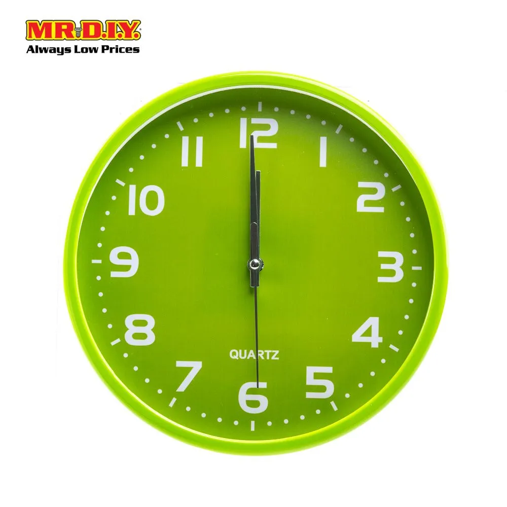 QUARTZ Wall Clock Long Lasting (23cm) - MR.DIY