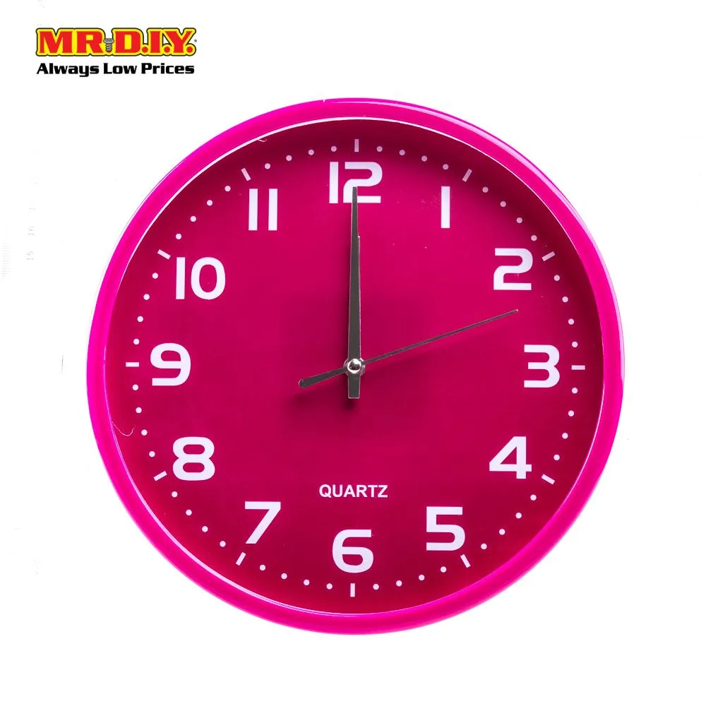 QUARTZ Wall Clock Long Lasting (23cm) - MR.DIY