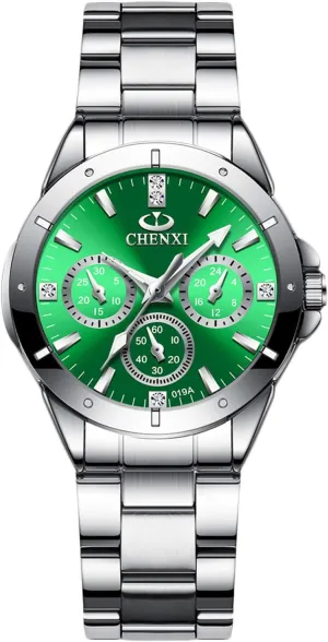 Quartz Watch Luminous Wristwatch with Stainless Steel Brecelet Ladies Dress Watch RORIOS Multifunction Women Watch evaluate associate govern corrupt deceitful Analogue 