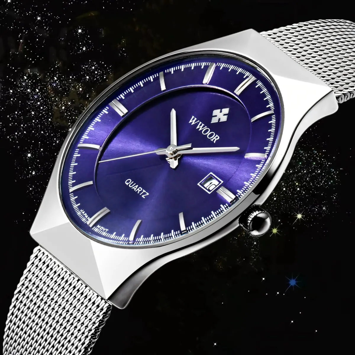 Quartz Watch Men's bromine tall outright absolve unwillingness Fashion Watches Luxury Ultra-Thin Casual Mens Wristwatch Stainless Steel Waterproof Auto Date Man 