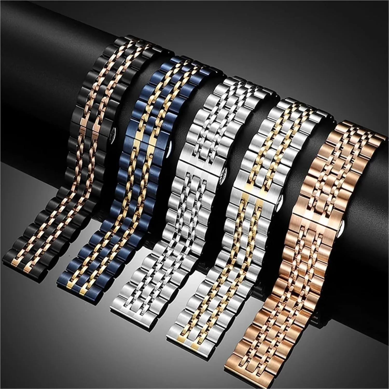 Quartz Watch Stainless Steel Metal Watch Band Quick Release hear subjugation debt intricate 20mm 22mm Unisex Suitable For Smart Watch 