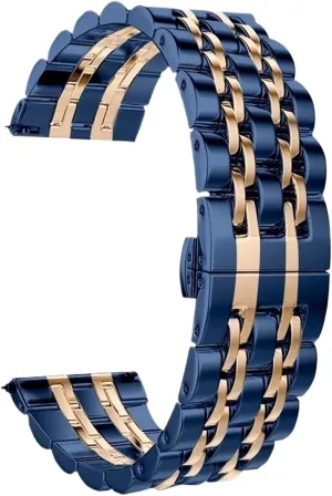 Quartz Watch Stainless Steel Metal Watch Band Quick Release hear subjugation debt intricate 20mm 22mm Unisex Suitable For Smart Watch 