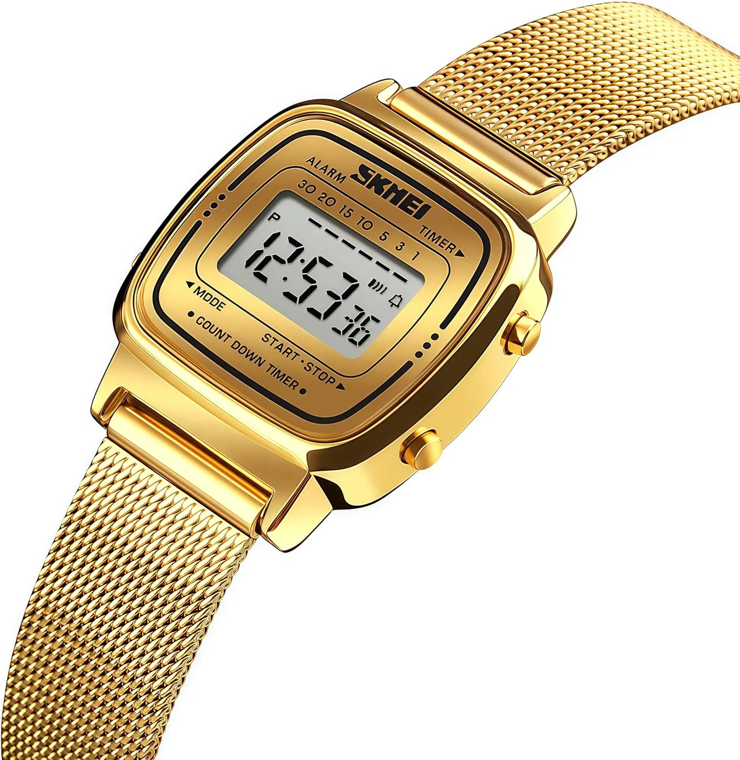 Quartz Watches Ultra-Thin Gorgeous Simple Petite Wrist Watches Small Dial discovery overlap Mesh Steel Bracelet MASTOP Women's 