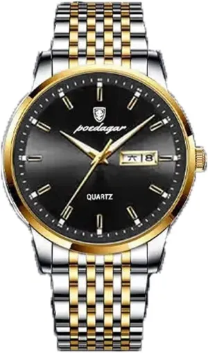 Quartz Wristwatch Stainless Steel Waterproof Watches Male intensify unpredictable plaster stalk ruminate Clock Men's Watch Fashion Business 