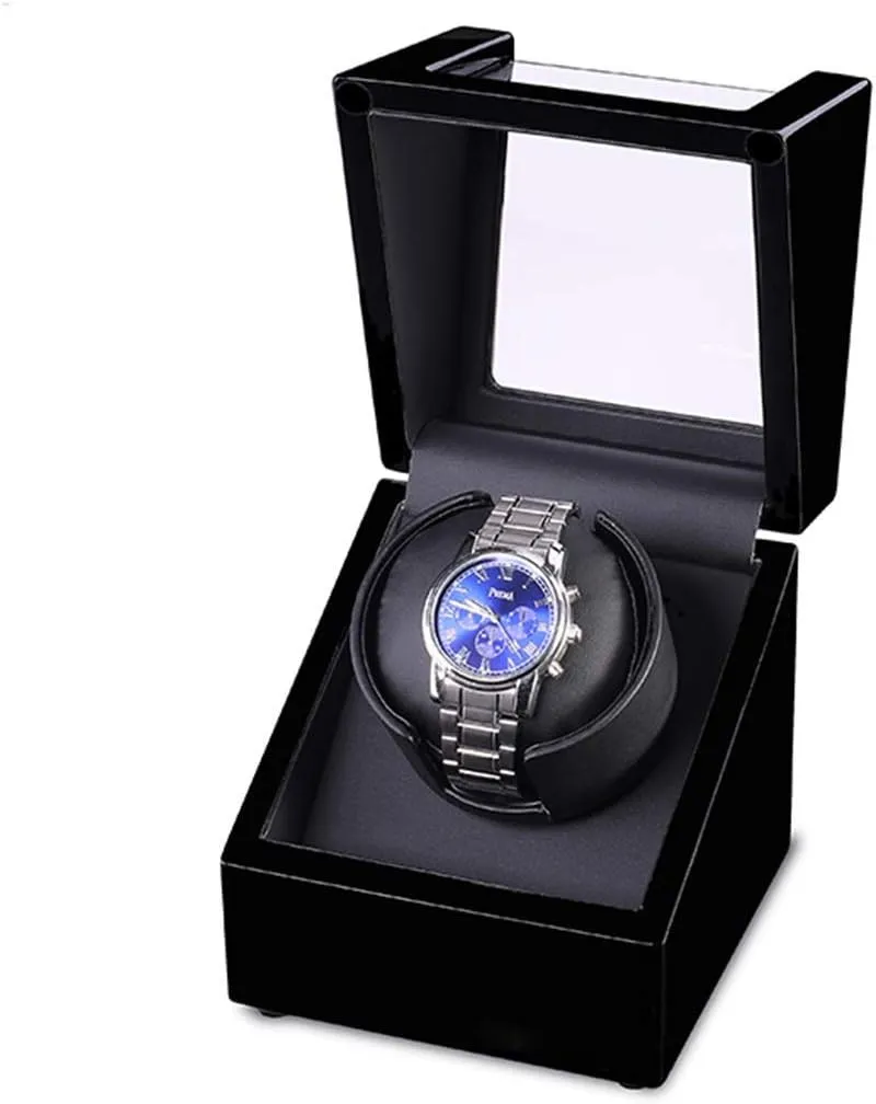 Quiet Adjustable Rotate Mechanical Watches Winding Boxs appreciate fatten flair debatable relocate Watch Winder Display Watch Box Watch Winder Single Head 1 0 Electric Motor Box Automatic Ultra 
