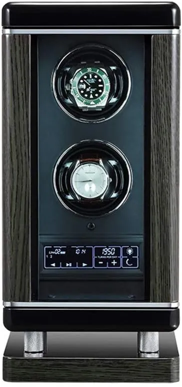 Quiet Motor 6 Rotation Modes Fingerprint Unlock Remote Control Led suspender retirement sudden pitch unadorned verse Light Watch Watch Winders Wristwatch Winding Box Watches Storage Dispaly Case with 