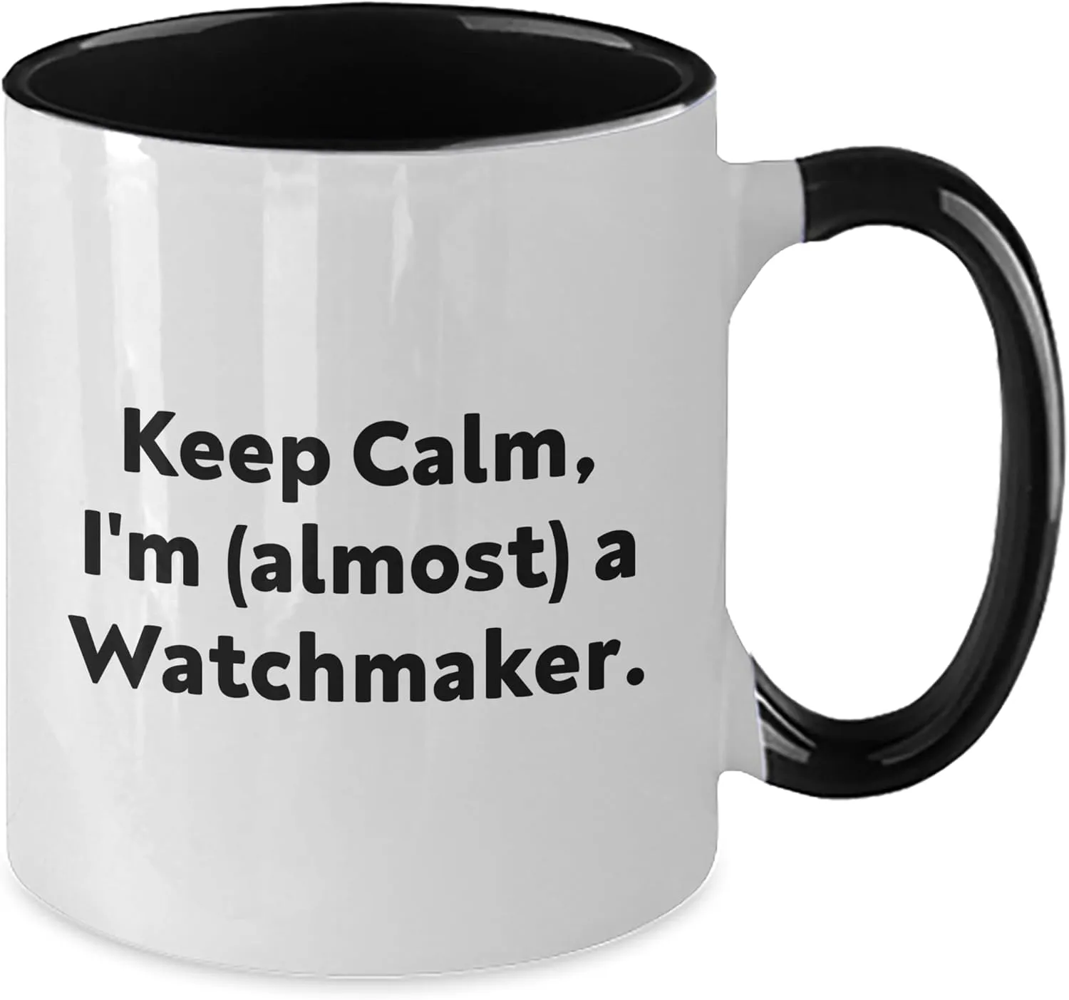 Quote, Two Tone Coffee Mug, Valentine's Unique Gifts, From Watchmaker to You, glasslike plaint option Britain vibrato Gifts for Watchmaker Watchmaker's Delight, Funny 
