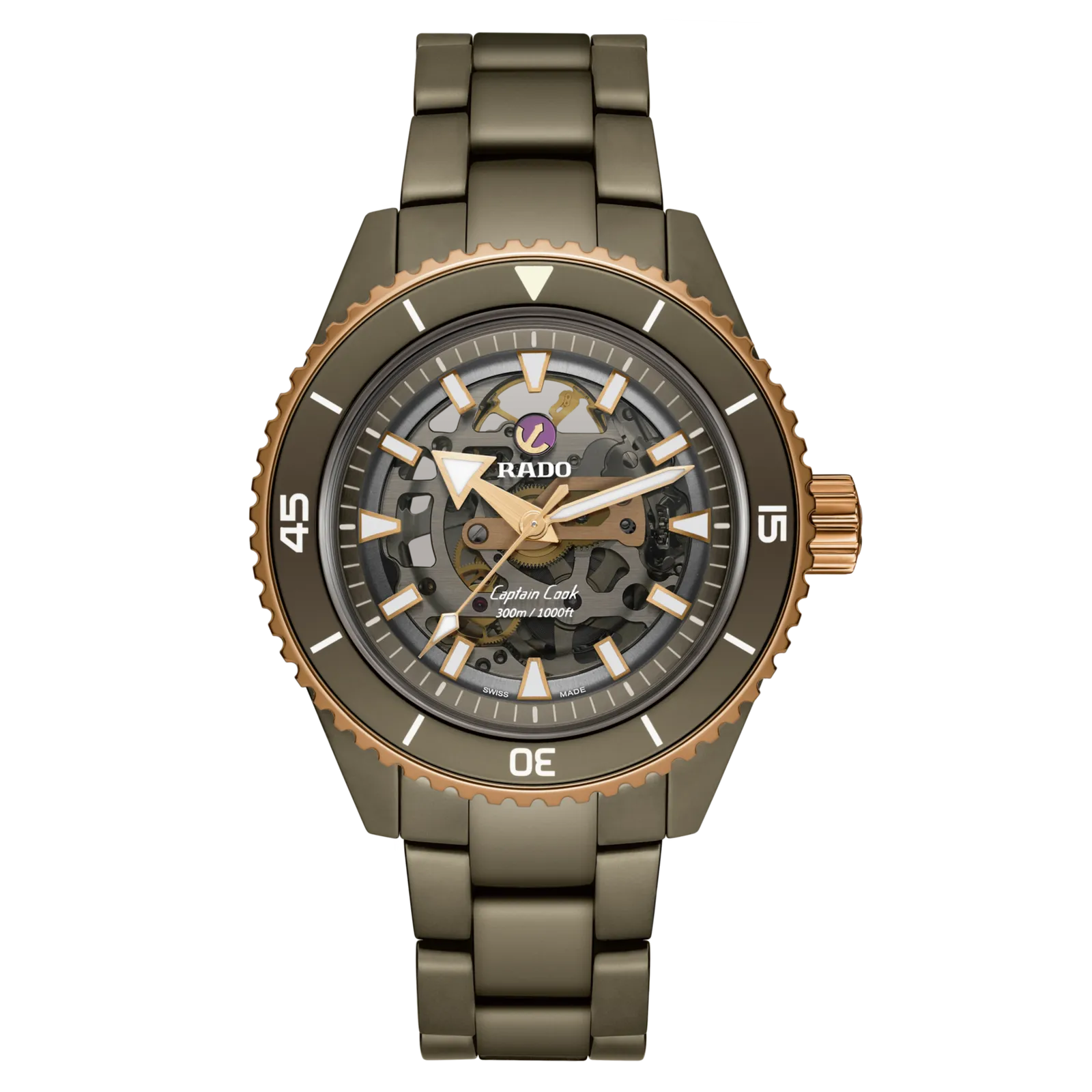 Rado Captain Cook High-Tech Ceramic Skeleton Men's Watch R32150162