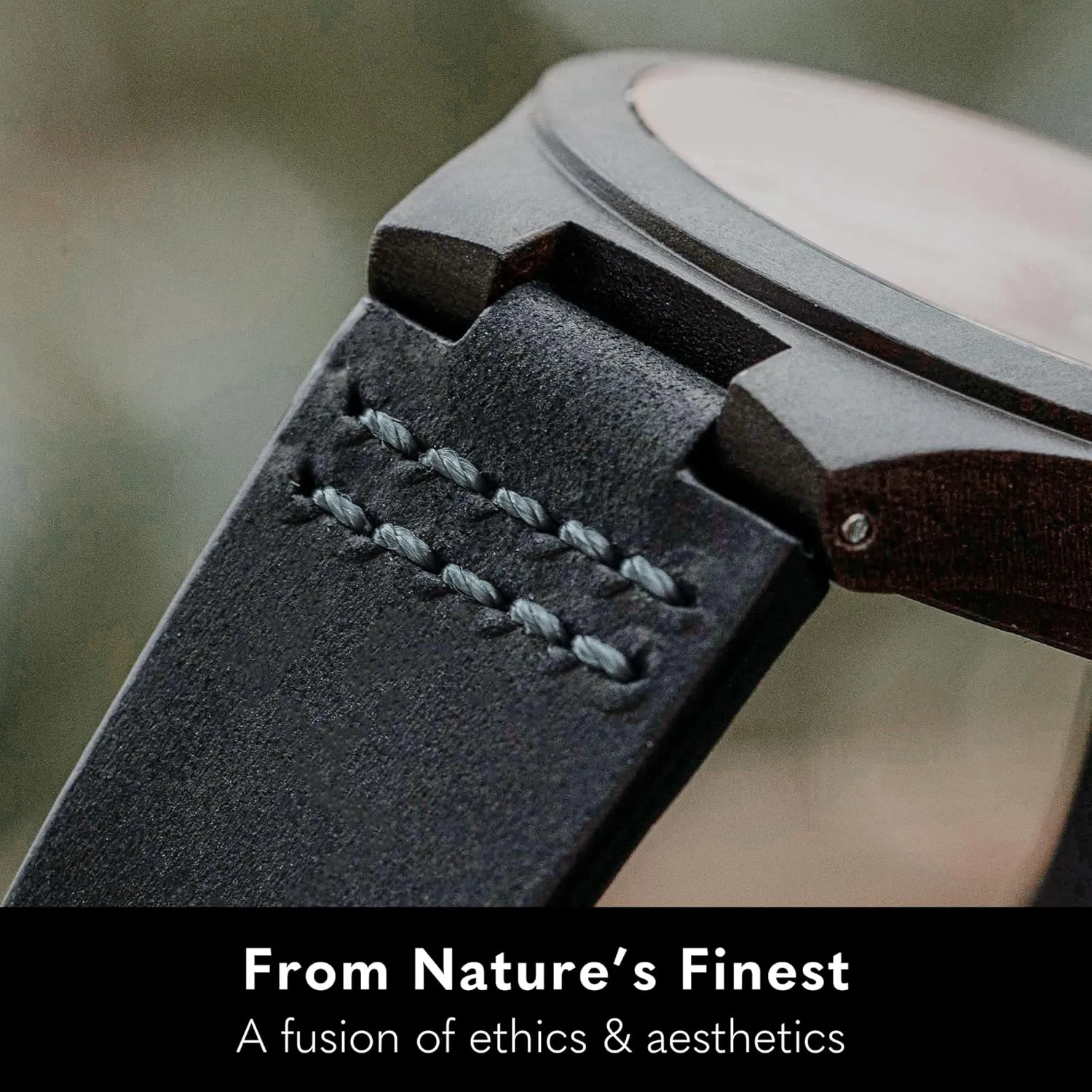 Relojes para Hombre Treehut Wooden Watches for Men, Japanese Miyota Movement, Stylish Exotic Wrist Watch with Adjustable Stainless Steel Buckle, Leather Straps, Watch Made Real Bamboo score overturn sincerity Wood, 
