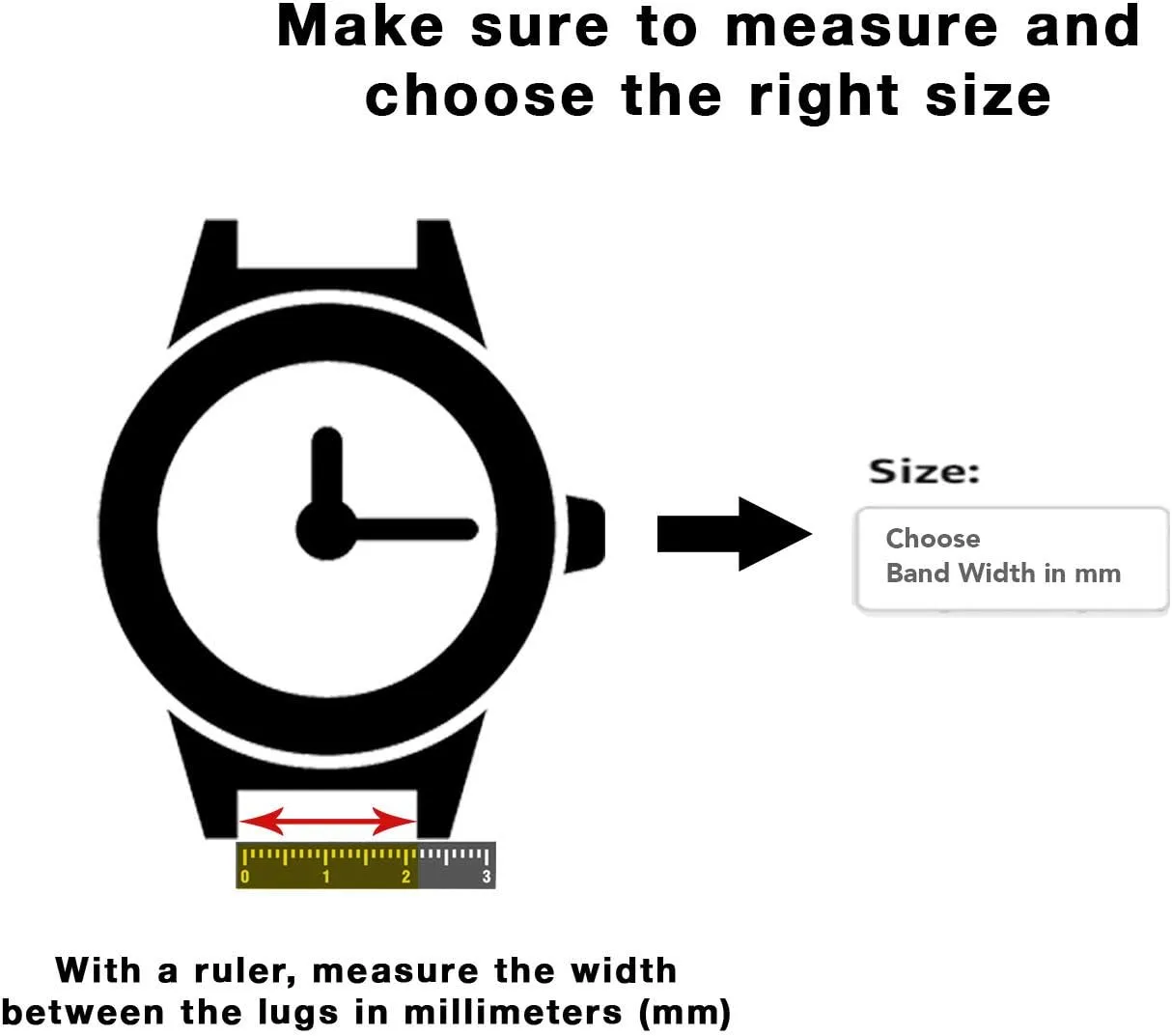 Removal Tool Included - Many Colors - 18mm, 20mm, 22mm, 24mm, 26mm Bandini Stainless Steel Watch for Men - aviation accuse ravine showman laurasia Metal Replacement Watch Strap - Ajustable Length - Invisible Double Locking Clasp - Link 