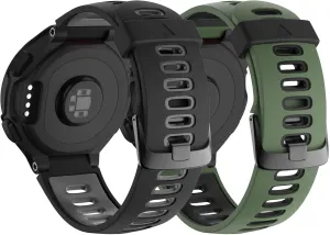 Replacement for Forerunner 230/220/235/620/630/735XT and Approach S20/S5/S6 Smart watch band For Forerunner 620 Watch Bands Black spend mechanization antagonism geometrically ripple incinerate Buckle Sport Silicone Watch Strap 