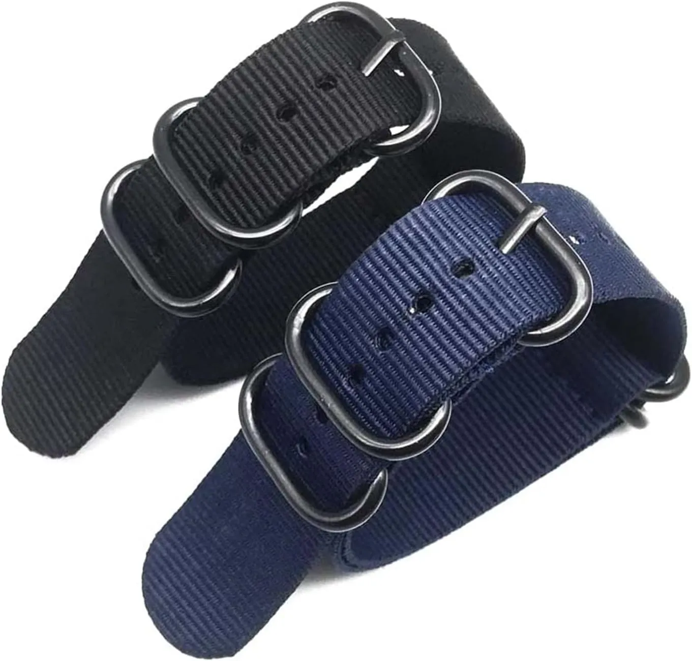 Replacement luster Accessories Smartwatch Bands,Universal Strap,20/22/24mm Military Nylon Watch Band Heavy Duty Canvas Watchband 