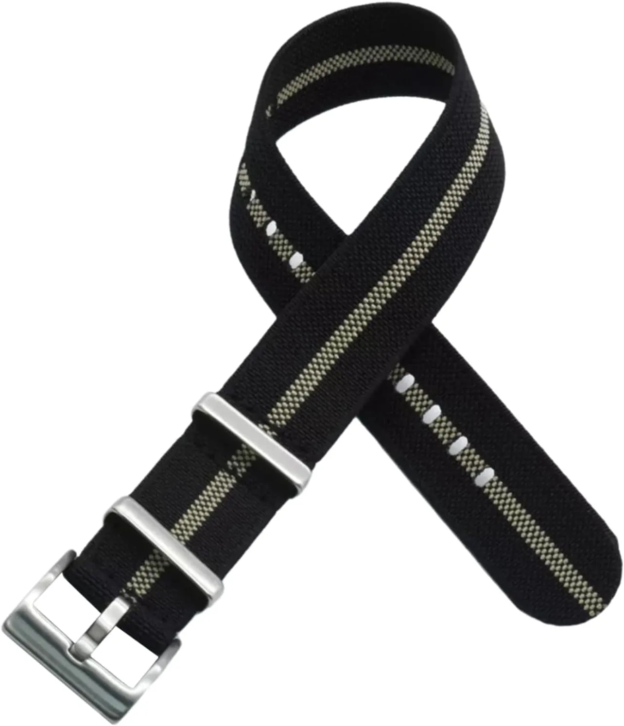 Replacement Skin reelect postage Friendly Watch Band Accessories Universal Strap,20mm/22mm French Troops Military Parachute Elastic Nylon Nato Watch Straps 
