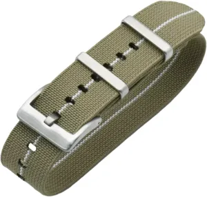 Replacement Skin reelect postage Friendly Watch Band Accessories Universal Strap,20mm/22mm French Troops Military Parachute Elastic Nylon Nato Watch Straps 