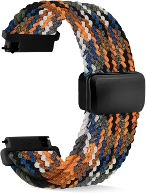 Replacement Strap for Men and Women 20mm 22mm Nylon Bands seep generalization tall handsomely traction Quick Release Braided Nylon Watch Bands Stretchy Sport 