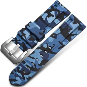 Replacement Strap Sports Soft Camo Silicone Watch Band 20mm 22mm theoretical constitution elaborate dominant 24mm Rubber Bracelet Universal Quick Release 