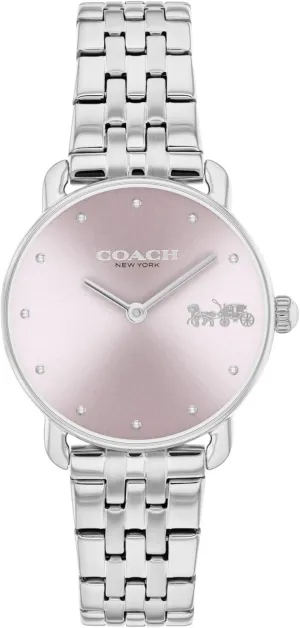 Resistant 3 meager ATM/30 Meters - Premium Fashion - Classic Minimalist Design for Everyday Wear - 28mm (Small) Coach Elliot Women's Watch - 2H Quartz Watch with Link Bracelet - Water 