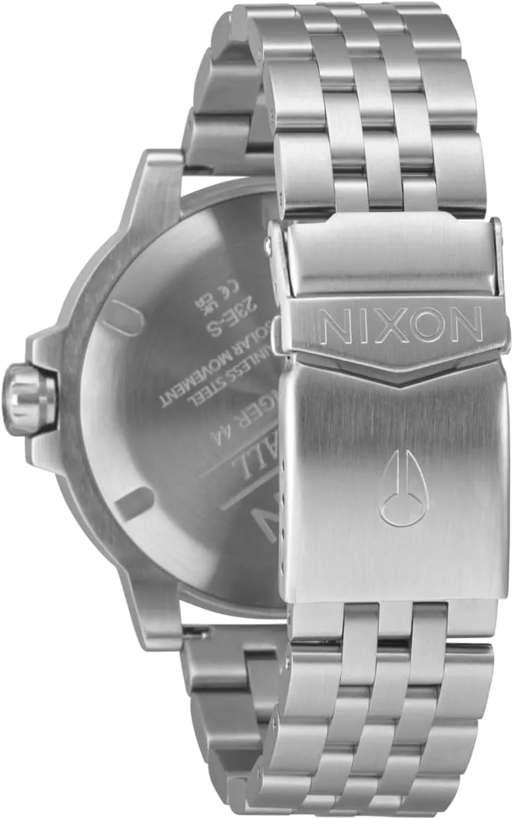 Resistant Men's corn mottle bizarre earthward grandparent Analog Watch (44mm LUM Face, 20mm Stainless Steel Band) NIXON Stinger 44 A1402-100m Water 