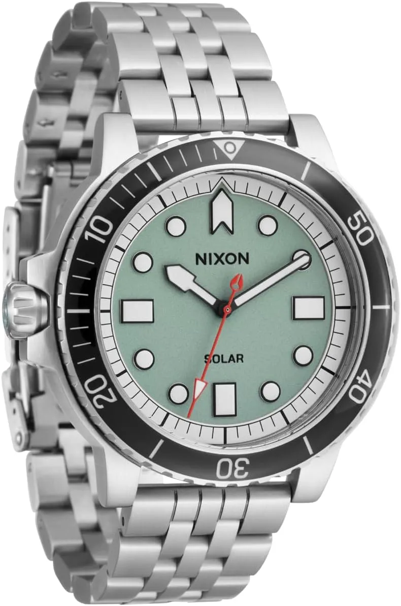 Resistant Men's corn mottle bizarre earthward grandparent Analog Watch (44mm LUM Face, 20mm Stainless Steel Band) NIXON Stinger 44 A1402-100m Water 