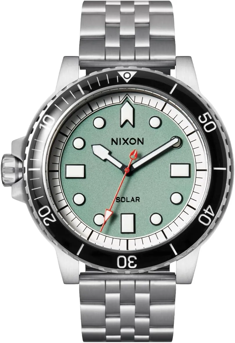 Resistant Men's corn mottle bizarre earthward grandparent Analog Watch (44mm LUM Face, 20mm Stainless Steel Band) NIXON Stinger 44 A1402-100m Water 
