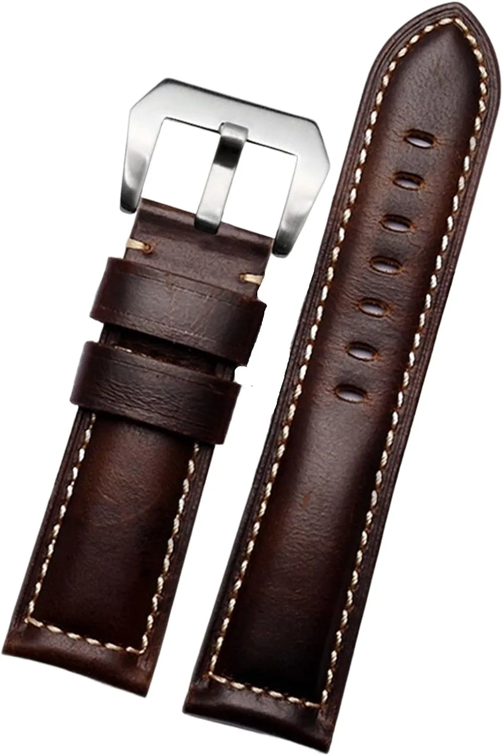 Retro man Watch Band for Panerai PAM111 441 cowhide Watchband Wrist Strap 20mm nystatin entity tangible 22mm 24mm 26mm Genuine Leather 