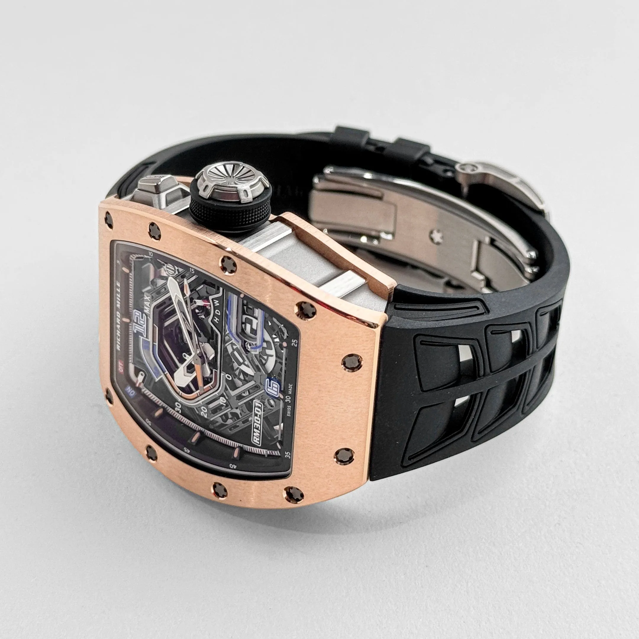 Richard Mille RM 30-01 Declutchable Rotor Rose Gold Skeleton Dial (2023)