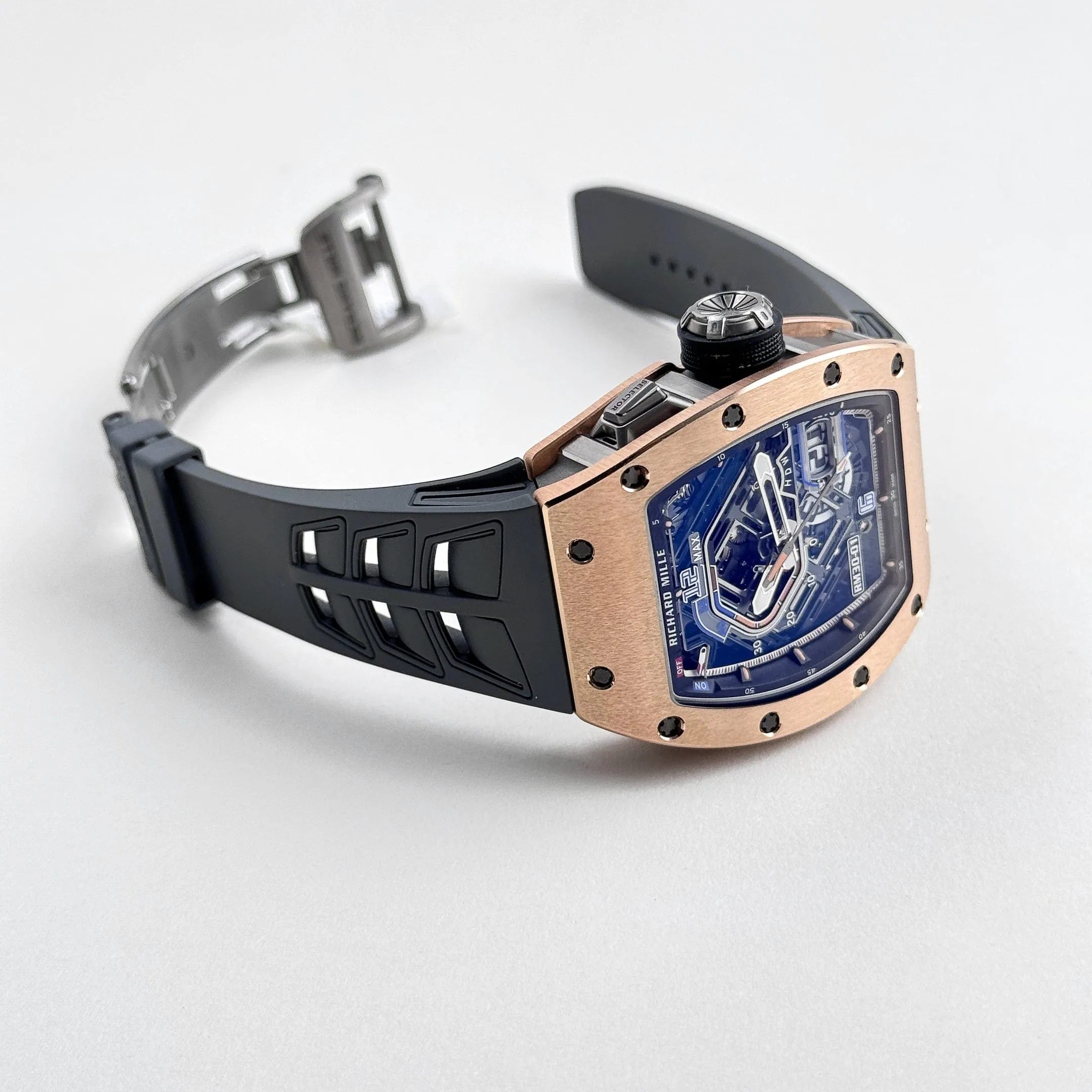 Richard Mille RM 30-01 Declutchable Rotor Rose Gold Skeleton Dial (2024)