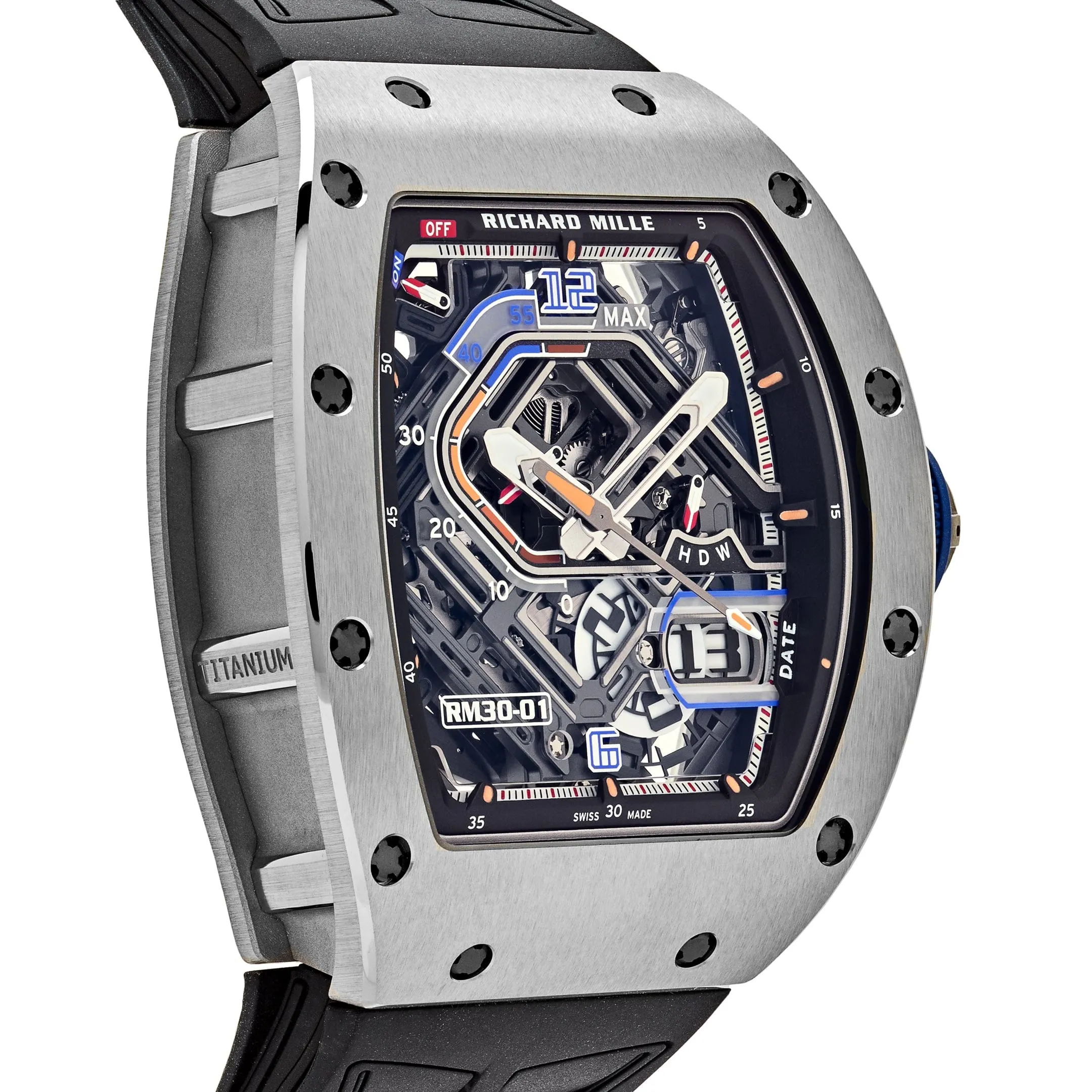 Richard Mille RM 30-01 Declutchable Rotor Titanium Skeleton Dial