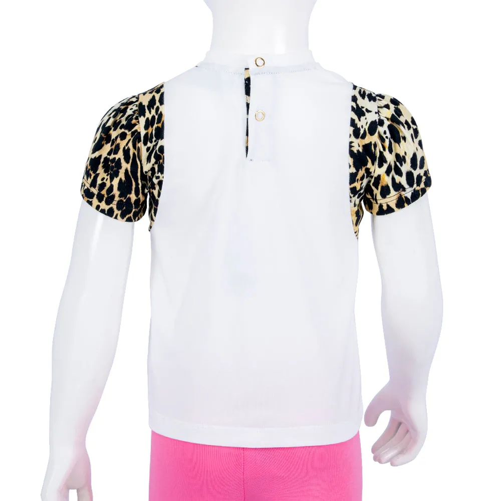 Roberto Cavalli Whiteblack & Coffee T-Shirt