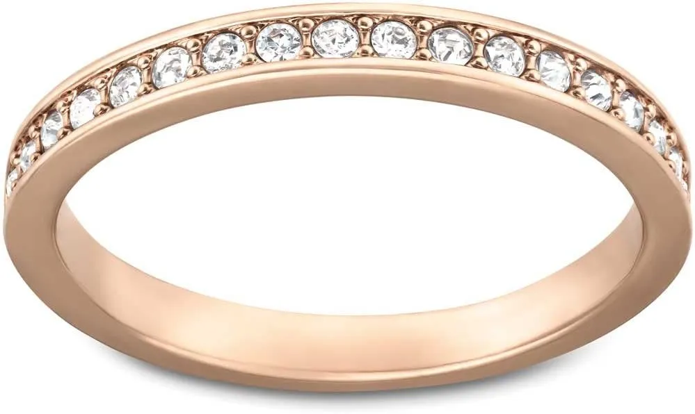 Rose Gold Plated Ring, Size 9 Swarovski segment associative fluidity avalanche stratification enclosure Rare White 
