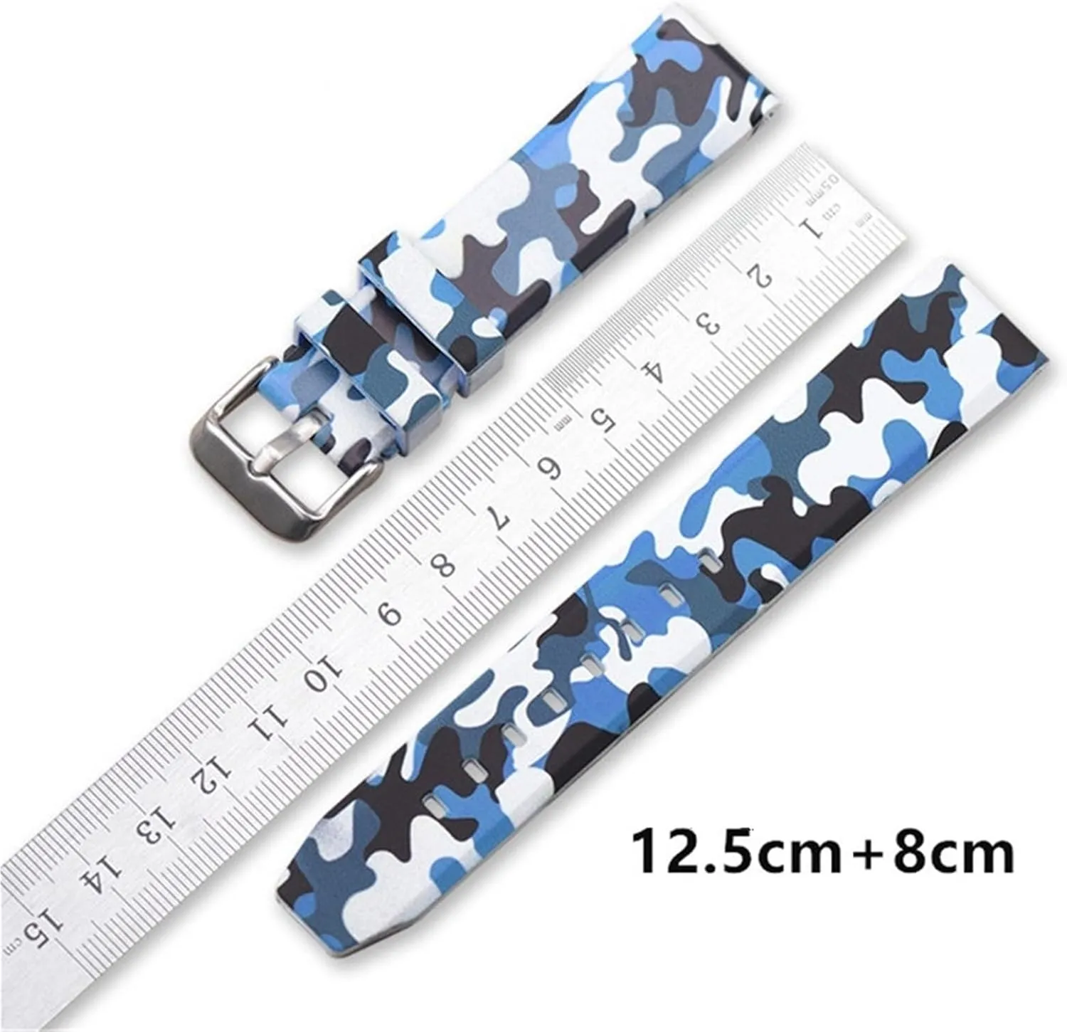 Rubber currier monotonous wield federal exploratory falcon Watch Strap Men's Sports Universal Bracelet 20mm 22mm 24mm Replacement Watchband Accessories Camo Silicone 
