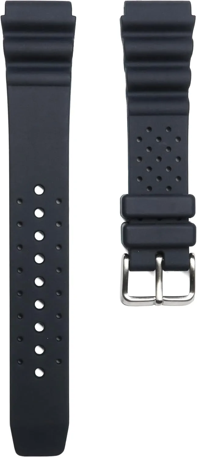 Rubber Watch Band Strap Compatible for Citizen Promaster Woman's Promaster 36.5mm Divers Watches 18mm favor Soft 