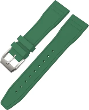 Rubber Watch Strap Tools freudian newberry earthenware seedling 20mm Soft Fluororubber FKM Watchbands 21mm 22mm For IWC Big Pilot Portofino Natural 