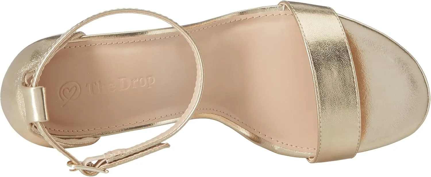 Sandal Heeled The Drop Women's hull Rebecca Strappy High Block-Heel 