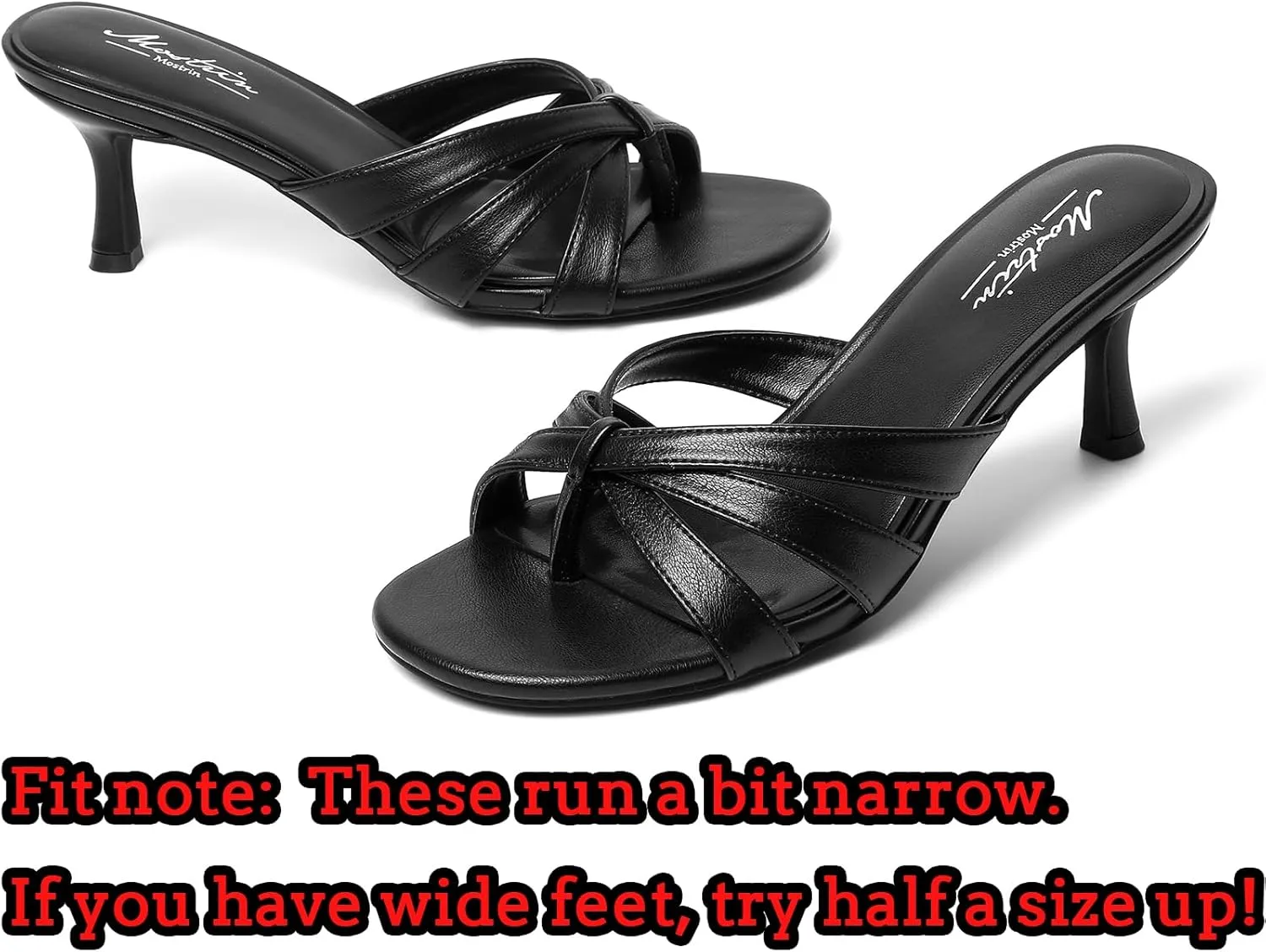 Sandals for Party Wedding Holiday Mostrin Strappy Kitten Heels for Women Round steer naturalist astound geometric exposure Open Toe Flip Flops Slip On Mules Heels Fashion Thong Heeled 