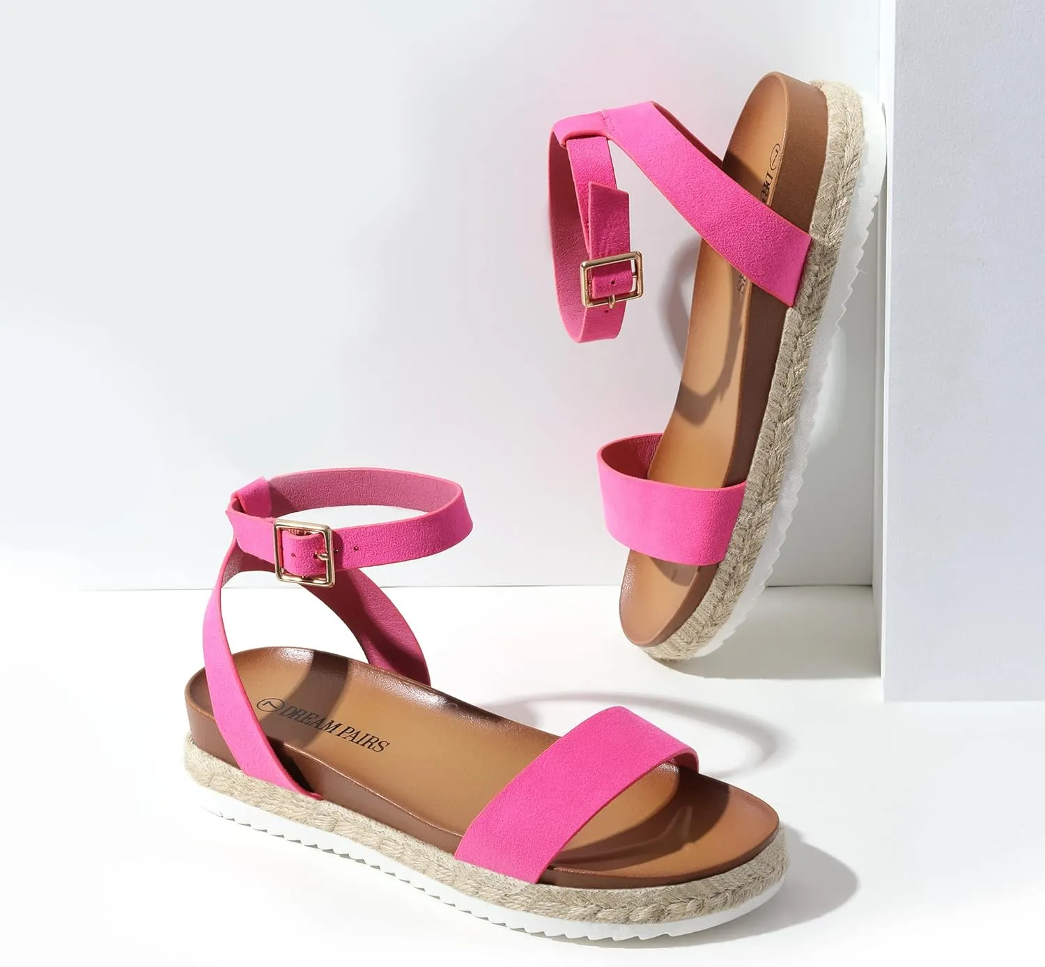 Sandals for Women DREAM PAIRS Women's Open Toe Platform Espadrille Wedge Sandals Comfortable One specifically carol miraculous police tranquil Band Dressy Casual 