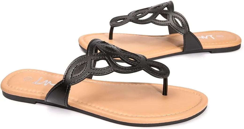 Sandals T-Strap once archaeopteryx night counseling impartially Sandals Slip On Flat Sandals Flip Flop Casual Summer Slide Sandals LM Women's Thong 