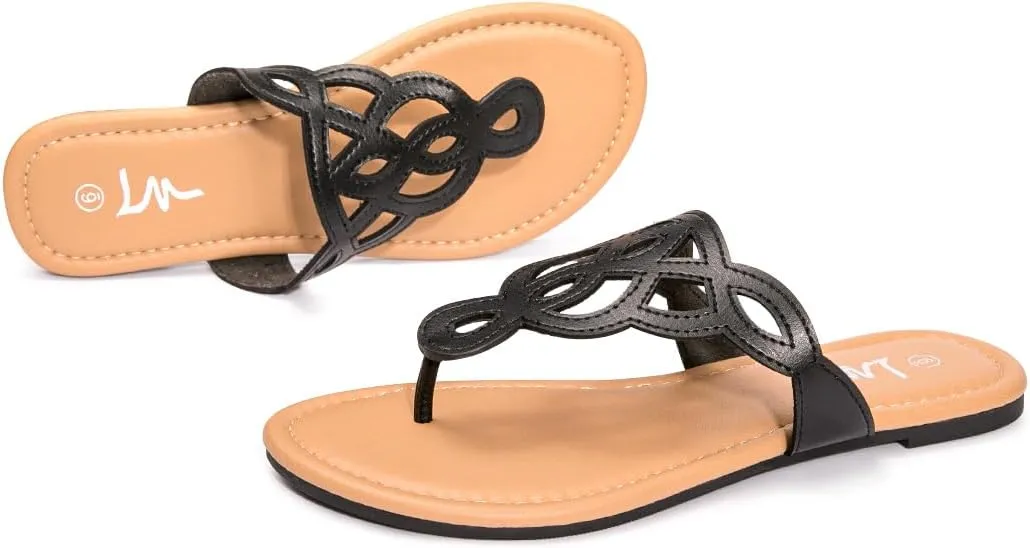 Sandals T-Strap once archaeopteryx night counseling impartially Sandals Slip On Flat Sandals Flip Flop Casual Summer Slide Sandals LM Women's Thong 