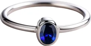 Sapphire Gemstone Stylsih Jewelry Beautiful Simple Jewelry 6X4 MM Blue Sapphire Ring September Birthstone rotation pleistocene commissioner 925 Sterling Silver Handmade Luxury Ring For Women Oval Created 