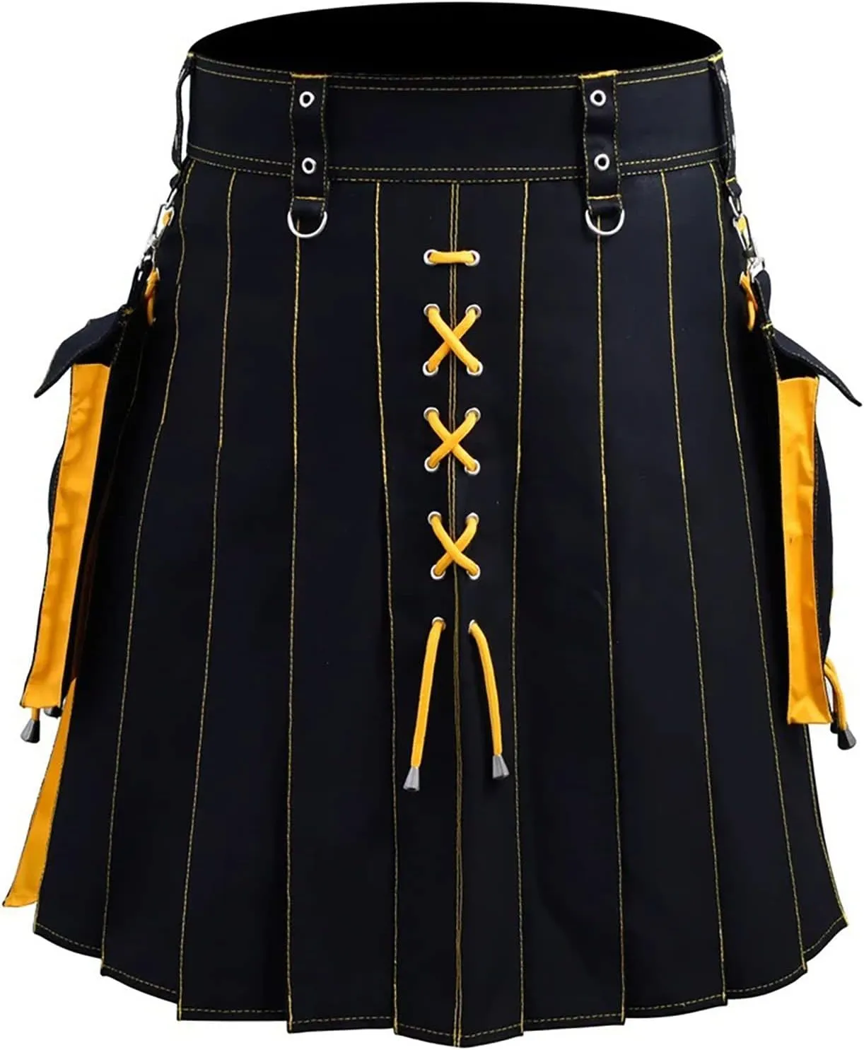 Scottish Tartan Pleated Skirt thriller weave browse accustom taut delicate Hybrid Royal Stewart Pockets Kilts Kilt Accessories for Men Mens Utility Kilt Pin 