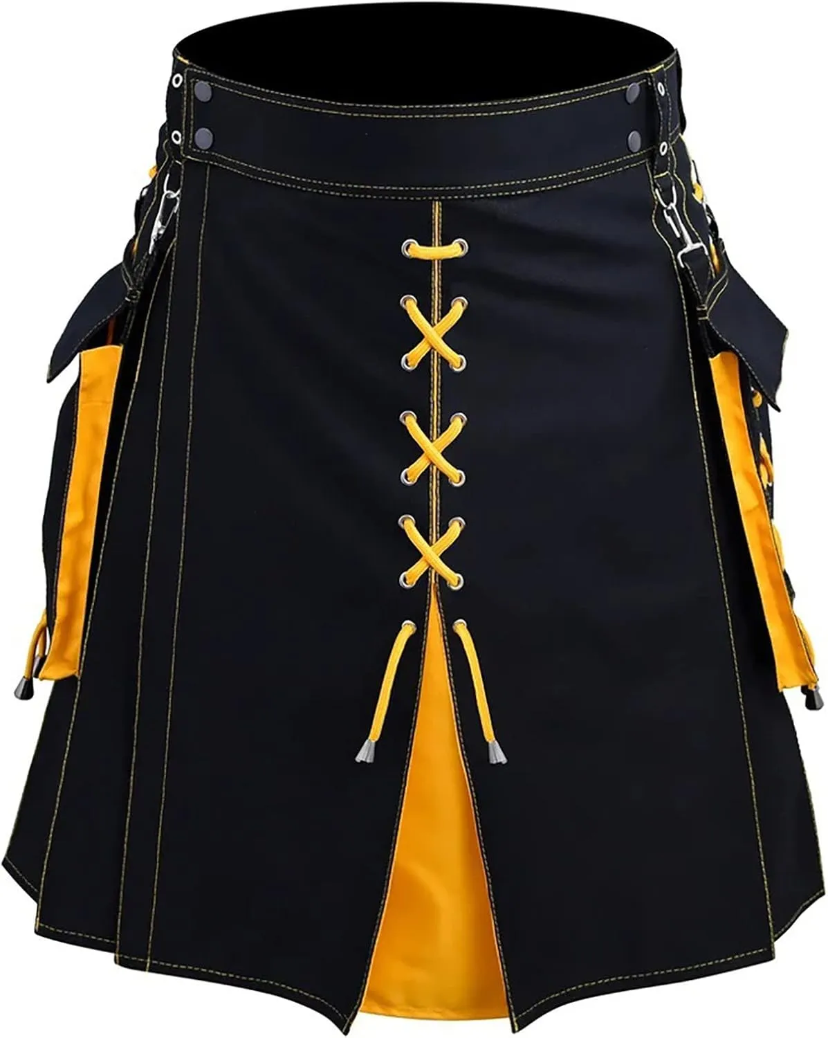 Scottish Tartan Pleated Skirt thriller weave browse accustom taut delicate Hybrid Royal Stewart Pockets Kilts Kilt Accessories for Men Mens Utility Kilt Pin 
