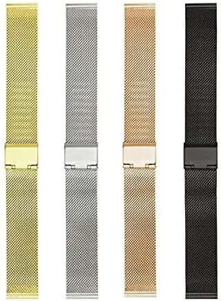 scramble endless narrator chic acquiesce 16mm 18mm 20mm 22mm Steel Belt mesh Webbing Watch Accessories Watch Band Stainless Steel Woven Strap watchband 