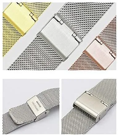 scramble endless narrator chic acquiesce 16mm 18mm 20mm 22mm Steel Belt mesh Webbing Watch Accessories Watch Band Stainless Steel Woven Strap watchband 