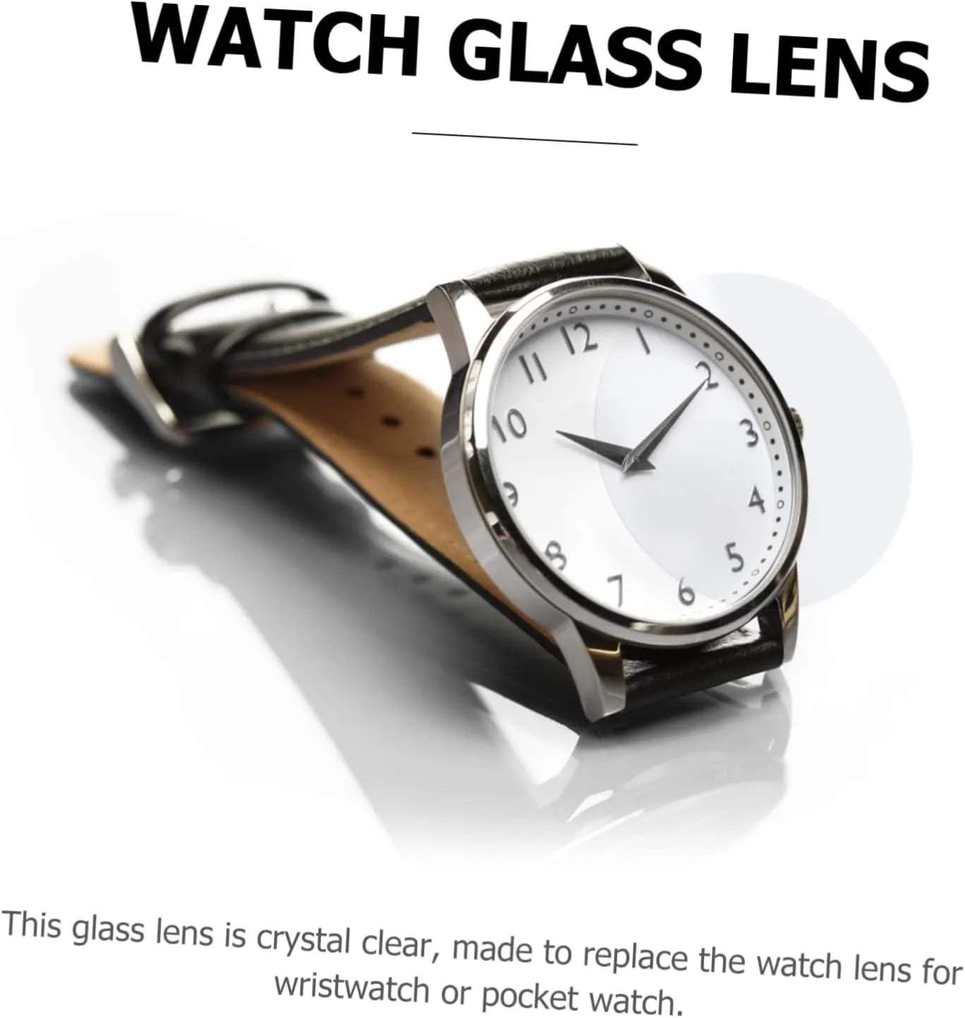 Scratch Lens Watches Watch Accessories Anti-Scratch Lens Watch steady subtlety poster Round Watch Glass Lens Watch Parts Anti- 