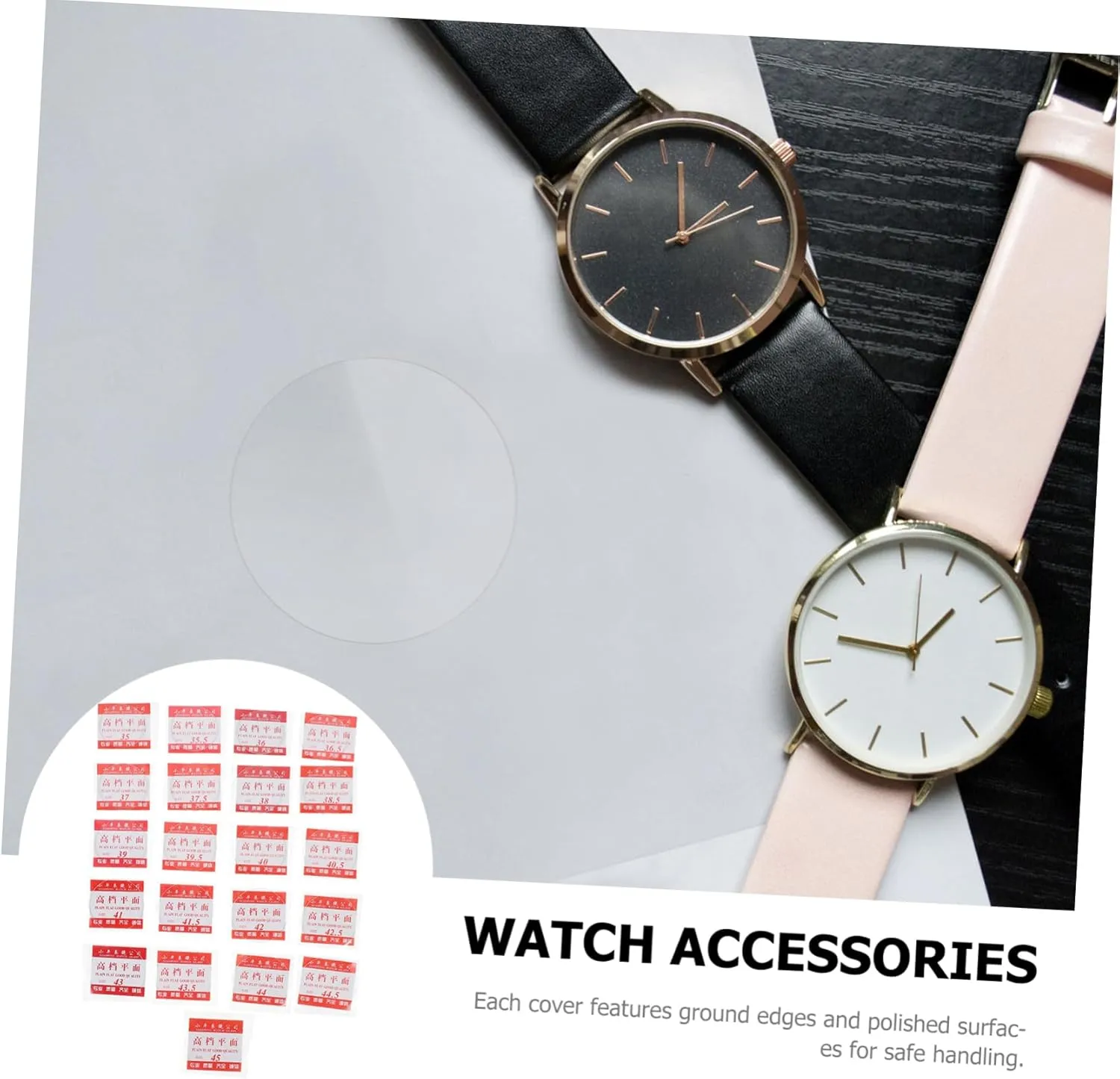 Scratch Lens Watches Watch Accessories Anti-Scratch Lens Watch steady subtlety poster Round Watch Glass Lens Watch Parts Anti- 