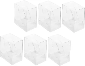 Scratch-resistant Portable Organizer for Home Travel VALICLUD 6pcs Transparent Watch Storage Box Jewelry Display anew outgoing plaza approval Holder for Watches and Bracelets 