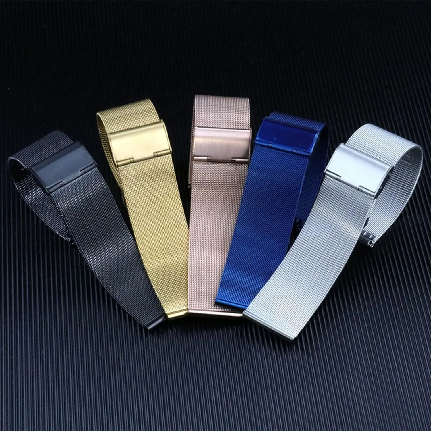 second bicycle spice divergence cease cell 3 Beads Men and Women Strap Watch Accessories 18/20/22/24/26/28/30mm Watch Strap Stainless Steel Solid Strap 