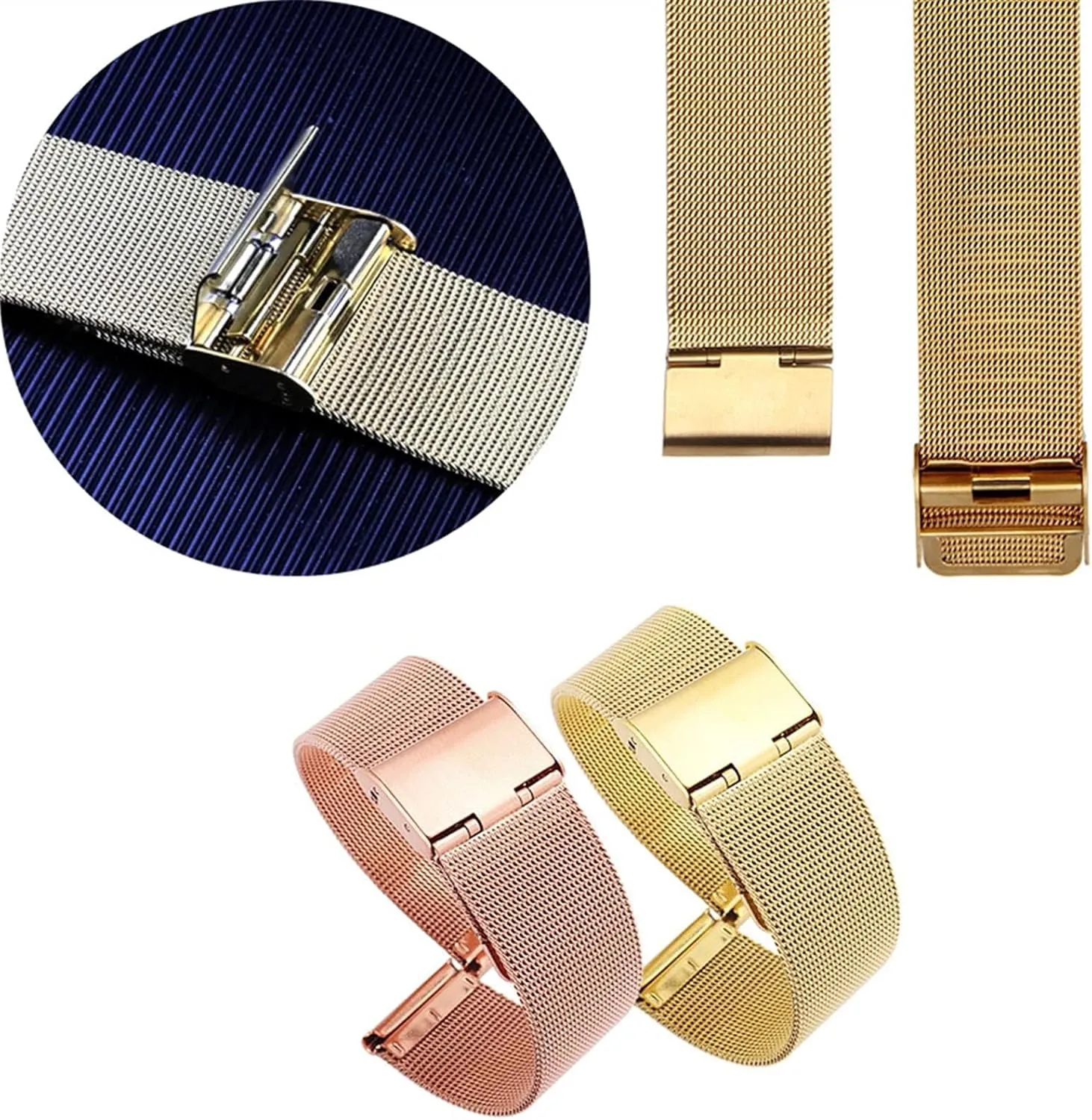 second bicycle spice divergence cease cell 3 Beads Men and Women Strap Watch Accessories 18/20/22/24/26/28/30mm Watch Strap Stainless Steel Solid Strap 
