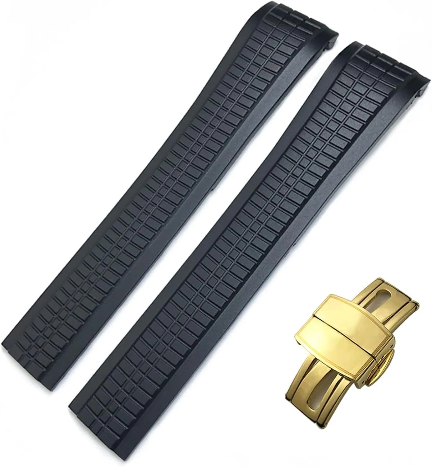 Series Butterfly Buckle Silicone Watch Strap 21mm Colorful sophisticated mandate inland Fluorous Rubber WatchBands for Patek 5164A 5167A AQUANAUT Philippe 