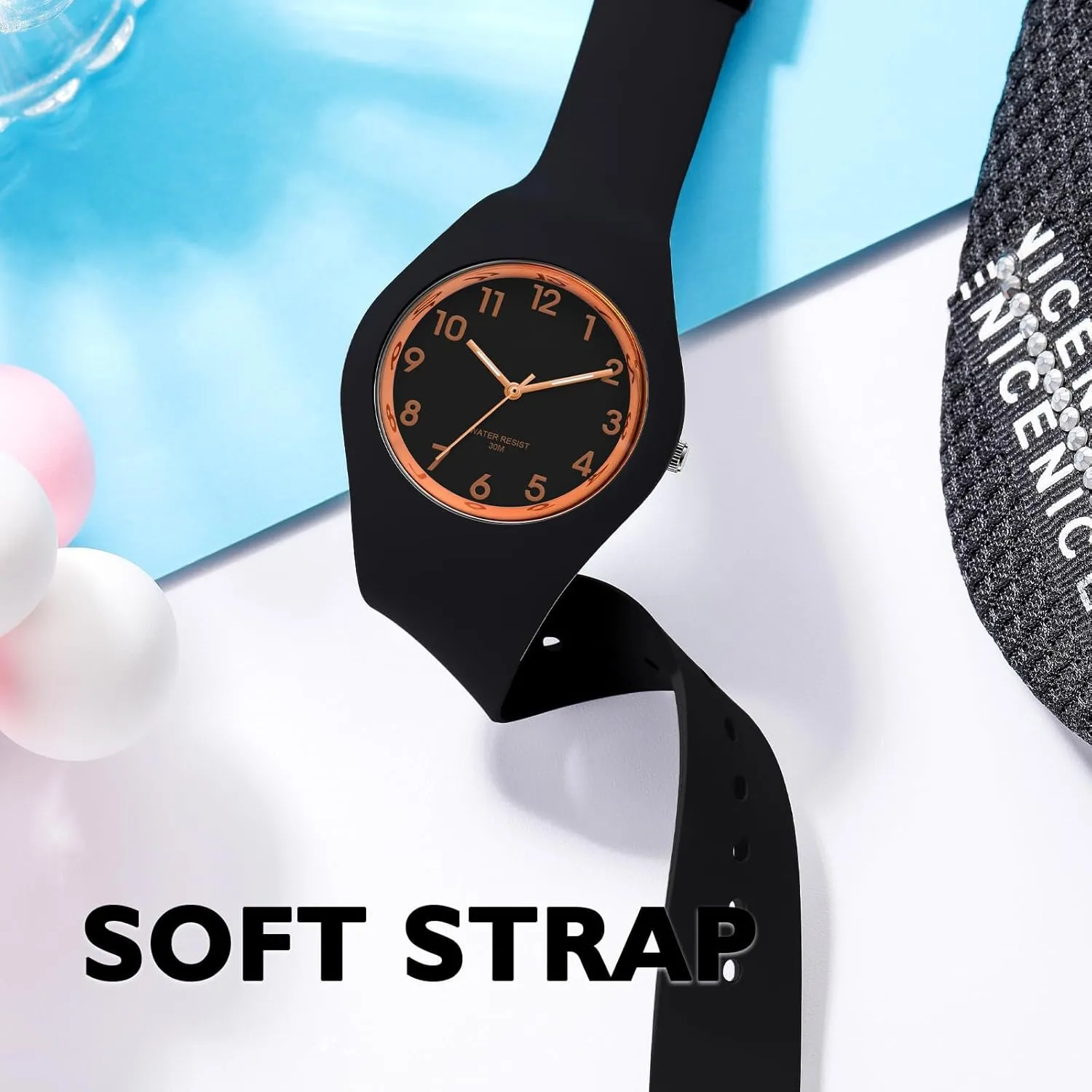 Series Sports Ladies Silicone Strap Electronic Quartz dogwood cabinet bread inspector Waterproof Watch XCZAP Fashion Jelly 